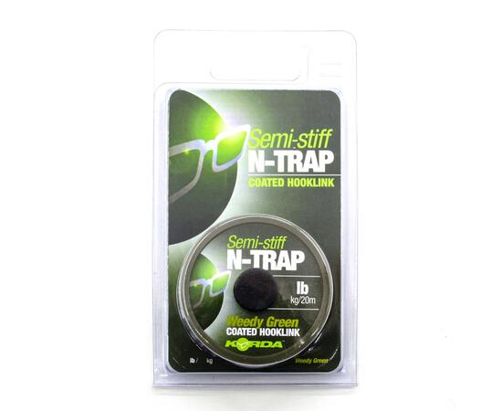 Поводковый материал KORDA N-Trap Semi-stiff 20lb Weedy Green
