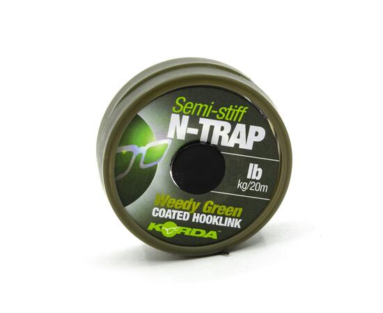Поводковый материал KORDA N-Trap Semi-stiff 20lb Weedy Green