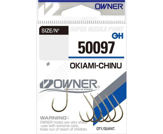 Крючок OWNER Okiami Chinu gold №3 7шт