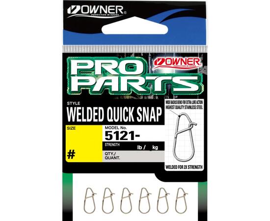 Застежка OWNER Welded Quick Snap Tairiki №0 6шт