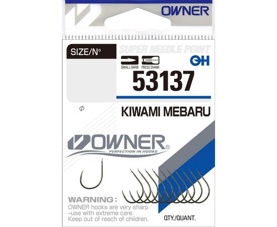 Крючок OWNER Kiwami Mebaru green №4 10шт