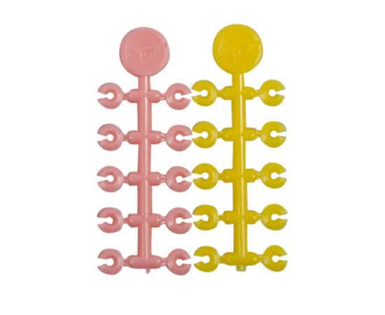 Стопор для бойлов KORDA Floss Caps Pink/Yellow