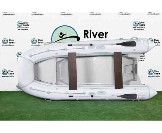 Надувная лодка РИБ RiverBoats RB  380 NEW Встроенный рундук (белый)