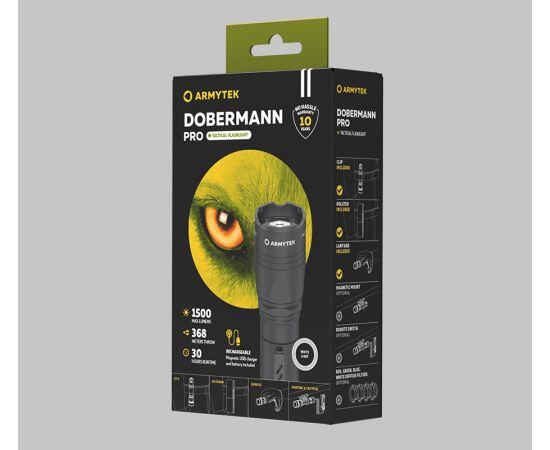 Фонарь Armytek Dobermann Pro Magnet USB White