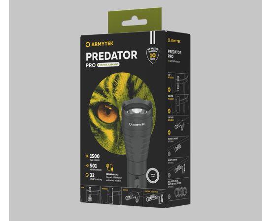 Фонарь Armytek Predator Pro Magnet USB White