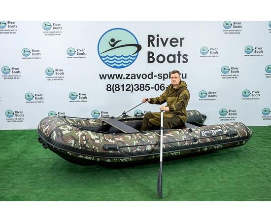 Надувная лодка РИБ RiverBoats RB  470 Встроенный рундук (камуфляж)