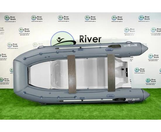 Надувная лодка РИБ RiverBoats RB  470 Встроенный рундук (серый)