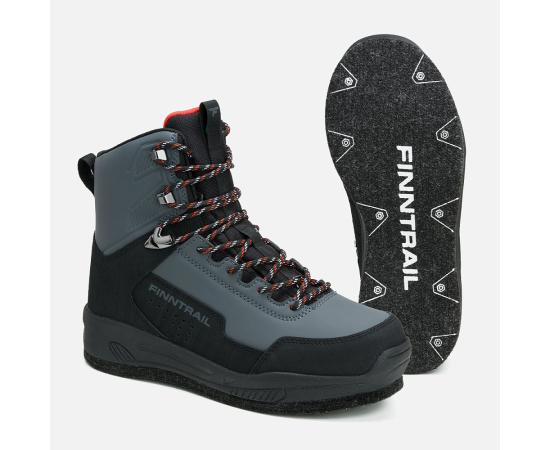 Ботинки забродные на войлочной подошве Wademan 5202 Darkgrey-39