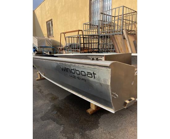 Алюминиевая лодка Windboat 4.2 Evo (высота транца S)