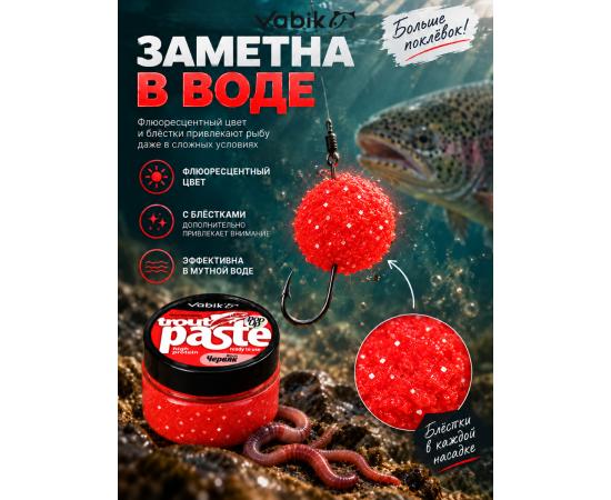 Приманка рыболовная Vabik PASTE TROUT POP-UP Червь 60мл