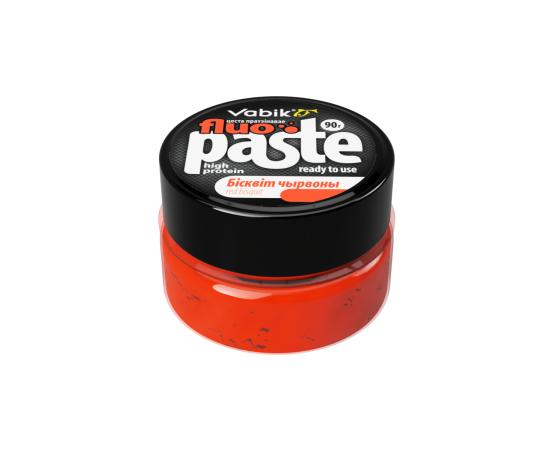 Приманка рыболовная Vabik PASTE FLUO Бисквит красный 90г