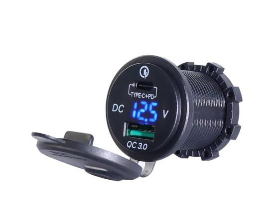 Вольтметр USB TYPE-C + PD 5V-3A, 9V-3A, 12V-2.5A, 15V-2A, 20V-1.5A SF51901